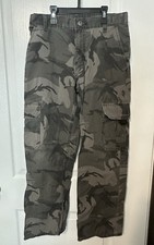 Wrangler Boys Camo Cargo Pants Size 12 Regular