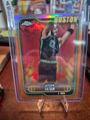 2024-25 Topps Chrome - Jayson Tatum #51 Fire Refractor #07/25