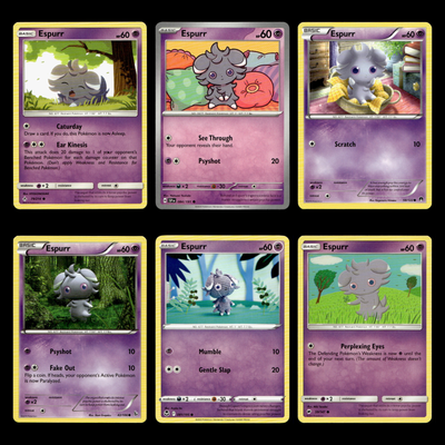 pokemon unbroken bonds card list price 6x Espurr Lot 79 Sun Moon Unbroken Bonds Pokemon Cards Collection Set TCG