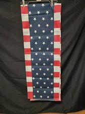 Patriotic American Flag Table Runner 13X37" NWOT 4th of July