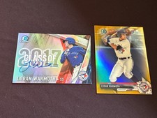2017 Bowman Draft Logan Warmoth CLASS OF 2017 AUTO #/250 + GOLD REFRACTOR #23/50