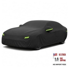 Sedan Car Cover Waterproof Outdoor Cover Fit for Sedan Length 186"-193" Black