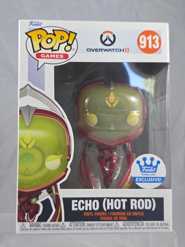Funko Pop GAMES OVERWATCH 2 Echo (Hot Rod) #913 Protector NEW VAULTED Exclusive
