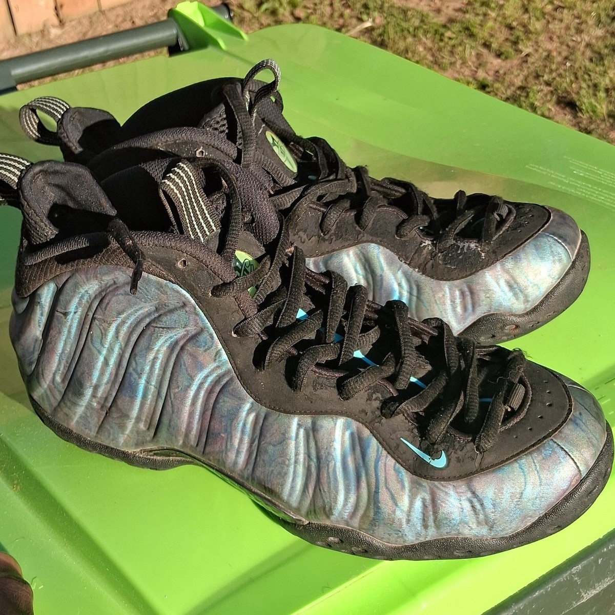 Nike Air Foamposite One Galaxy Black Blue Low Top Athletic Sneaker