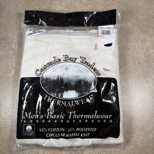 Vintage Cascade Bay Thermal Pants 65 Cotton 35 Poly Men  s Size Large