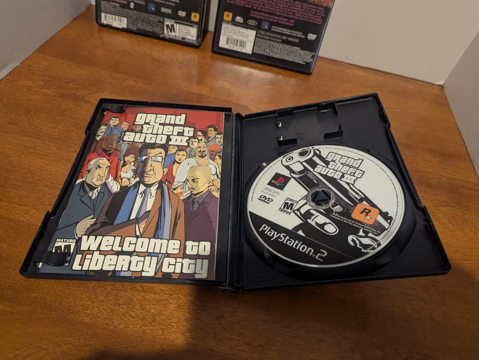 Grand Theft Auto Trilogy Lot PS2 Playstation 2 GTA 3 San Andreas Vice City Works - Image 4 of 4