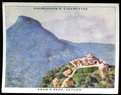 Tabakkarte, Churchman, WINGS OVER THE EMPIRE, 1939, Adams Peak Ceylon, #30