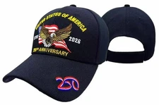 American 250th Anniversary EMBROIDERED Baseball Cap - US Freedom Hat 1776-2026