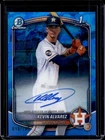2025 Bowman Chrome Sapphire Kevin Alvarez Auto 1st Prospect #/199 Astros