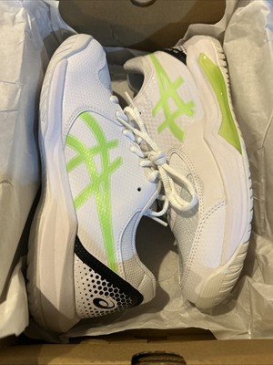 Asics Gel Dedicate 8 Pickleball Tennis Shoes White Lime. Men's Size 9.5