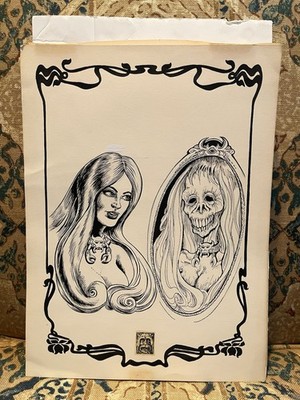 Tim Kirk & Herbert Arnold Original Horror Art Weird Tales