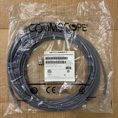 Brandneu Commscope Netconnect CAT 6 15 M UTP-Patchkabel/Kabel grau
