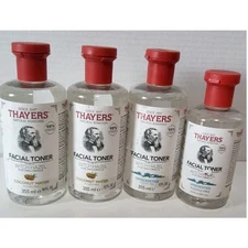 Lot of 4 Thayers Witch Hazel Facial Toner Coconut Water & Unscented