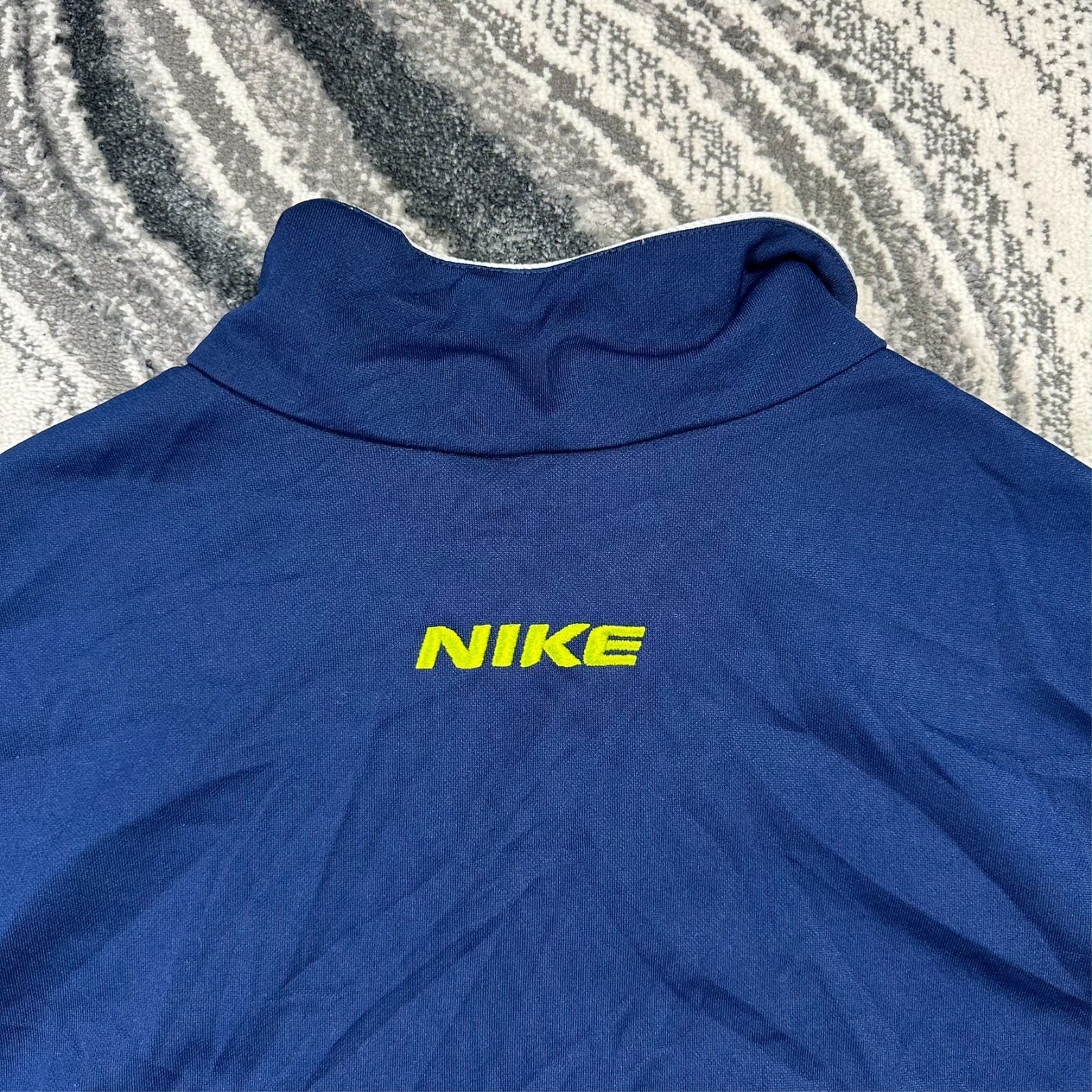 VTG Nike 90s Navy Green Full Zip Oversized XL Sleeveless Vest Gilet Bodywarmer image 7