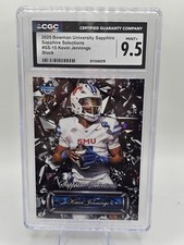 2025 Bowman University Chrome Kevin Jennings Sapphire Selections Black #/10