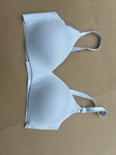 Warner Side Effect-Free Bra 36C Wire-Free Smooth Back 01056 LIGHT BLUE