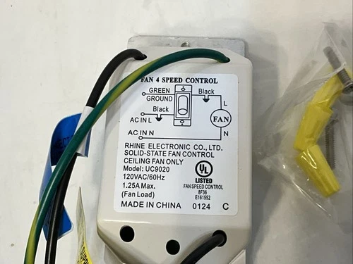 Minka Aire WC116 4 Speed Wall Mount Fan Control White - Picture 10 of 13