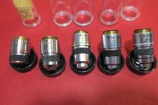 Olympus microscope 5 mixed A, D & SPlan objectives
