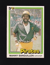 1981 Donruss Manny Sanguillen #14 Pittsburgh Pirates