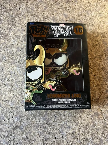 NEW Funko Pop Pin Enamel Pin Marvel Venom Venomized Loki 16 Disney