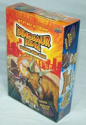 Dinosaur King Starter Set  Gratis Booster Pack TCG Deutsch Upper Deck  OVP Neu