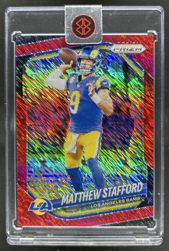 2025 Panini Prizm Matthew Stafford Red Shimmer #/49 Rams