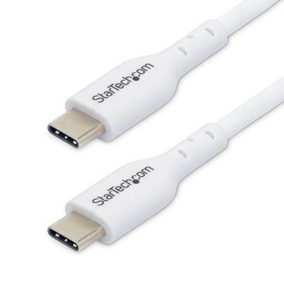 StarTech.com 3m (9.8ft) White USB-C Charging Cable, USB C Cable, USB 2.0 Type-C 