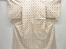 7620401: JAPANESE KIMONO / UNUSED TSUMUGI / WOVEN KASURI