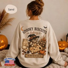 Spooky Halloween Cat Biscuits Sweatshirt