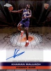 Khaman Maluach RC 2025-26 Topps Chrome Autograph Issue Rookie Auto