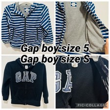 Baby Gap Gap Kids Boys Jacket Hoodie Bundle Size 5 Small S Blue Navy 2 Piece Lot
