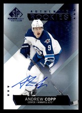 2015 SP GAME USED ANDREW COPP 169 MINT BLUE AUTOGRAPHS RC HOCKEY WINNIPEG JETS