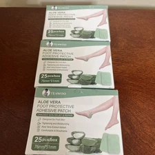  TeaWoo Aloe Vera Cracked Heel Treatment repair  Patches lot of 3 boxes