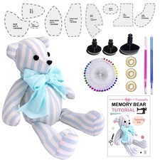 12 Inch Memory Bear Patterns Templates, Plast...