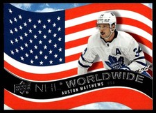 AM 2020 Upper Deck NHL Worldwide Hockey Auston Matthews WW-2 Maple Leafs