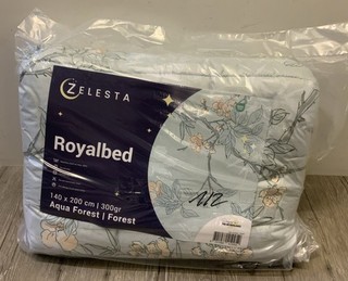 ZELESTA Royalbed Waschbare Bettdecke 140x200cm AQUA FOREST 300gr.(KT 123)