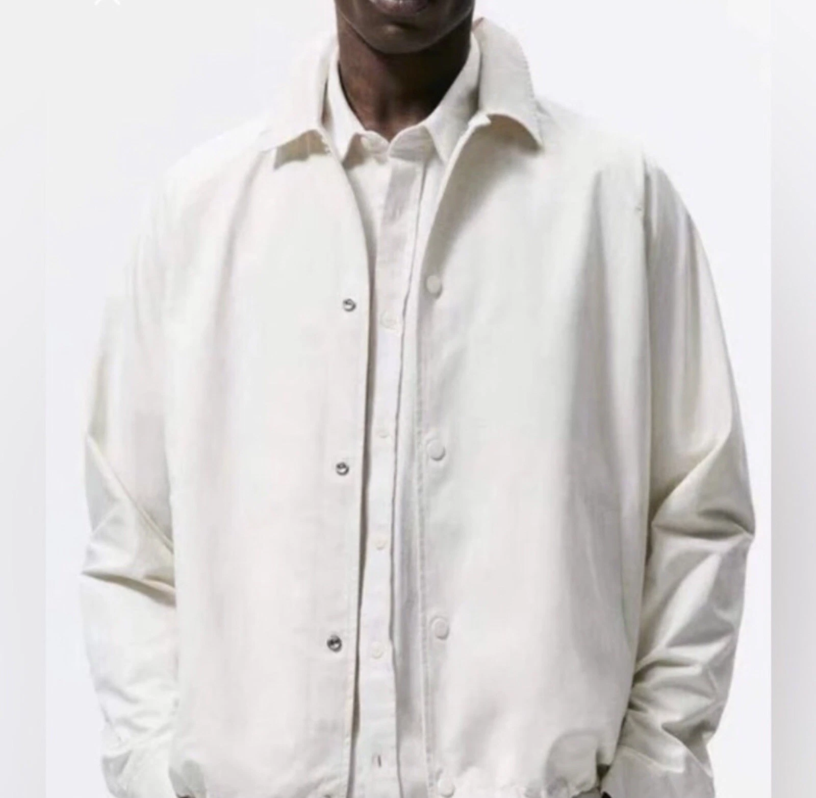 Zara Button Up Puffer Jacket XL