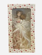VTG DILLARDS TRIMMINGS Seymour Mann 10” Procelain Angel Doll Christmas Ornament