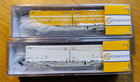 Creanorm N Gauge 5011/5021 Pair of Swiss Post/SBB Lgnss container flat wagons