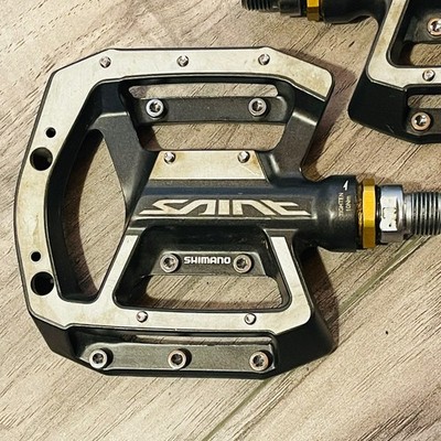 Shimano Saint PD-MX80 Flat Pedals 9/16 Alloy LOW MILES | eBay
