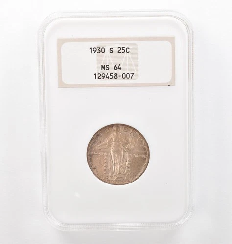 New Listing1930-S Standing Liberty Quarter MS64 NGC PQ Beautiful Tone *6211