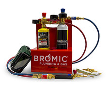 BRAZING KIT FOR DISPOSABLE OXYGEN & MAP GAS BOTTLES 1811167 BROMIC