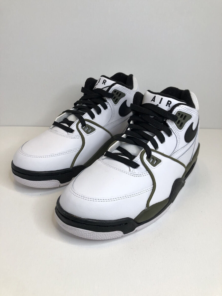 Nike Air Flight 89 Shoes White Olive Black Men's Size 6.5 Nike Air Flight 89 Shoes White Olive Black Men's Size 6.5