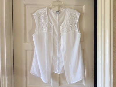 white embroidered shrug