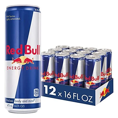 Red Bull Energy Drink, 16 Fl Oz 12 Count