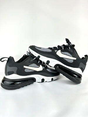 Nike Air Max 270 React Op-Art Black Grey 2019 Men Size 6 Women 7.5 Running Shoes