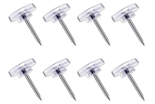 120 Count Push Pins,Clear Thumb Tacks, Pins & Tacks, Clear Thumb Tacks for