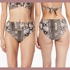 NWT 65 Bleu Rod Beattie  8  Walk the Wild Side High Waist Bikini Bottoms U906