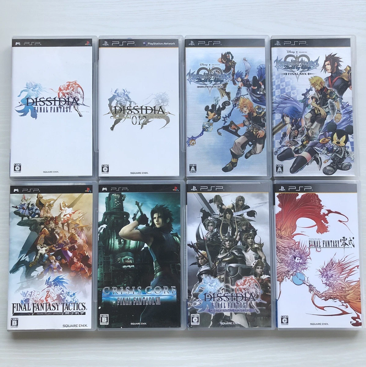PSP Kingdom Hearts Dissidia Final Fantasy FF Type 0 Crisis Core