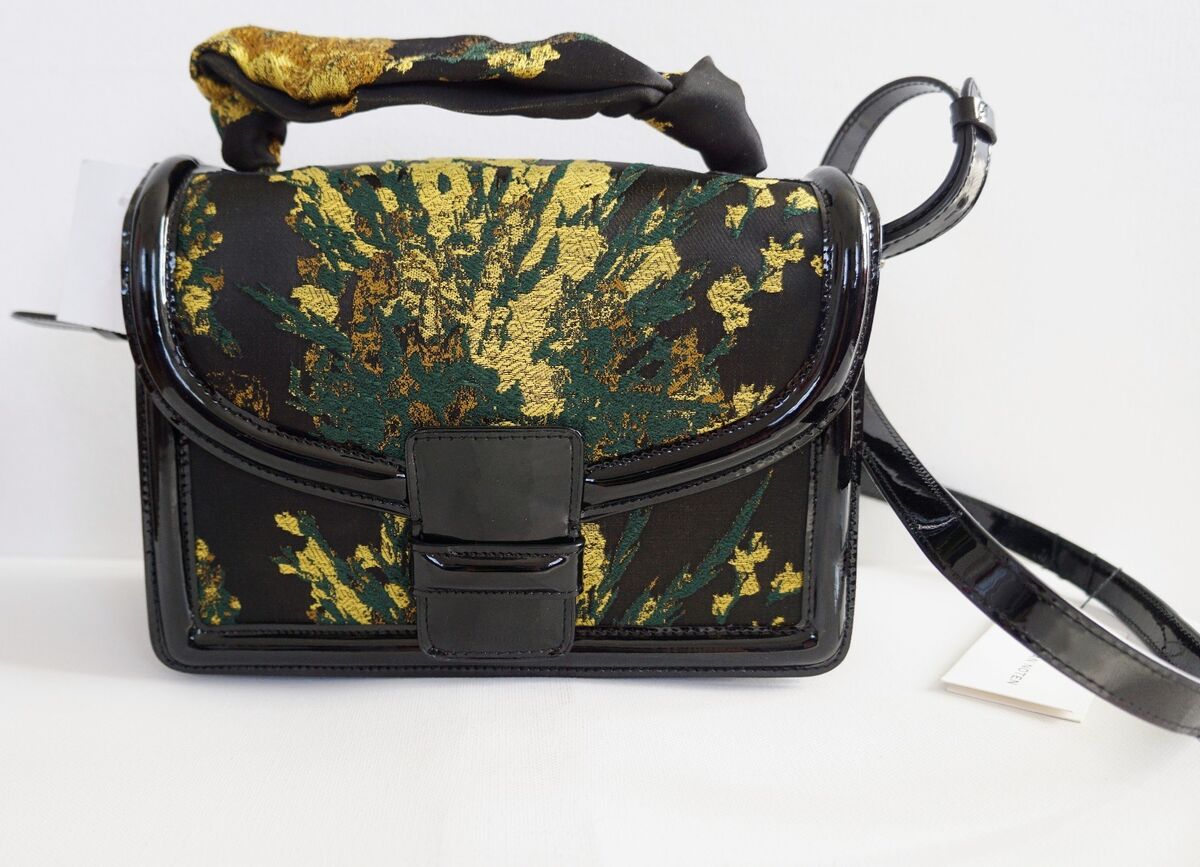 NWT Authentic DRIES VAN NOTEN Jacquard & Patent Leather NWT Authentic DRIES VAN NOTEN Jacquard & Patent Leather
